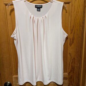 Liz Claiborne Pale Pink Sleeveless Career Top